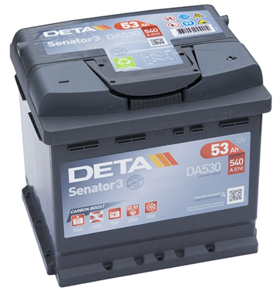 Deta Senator 3 DA530 (53 A/h), 540A R+