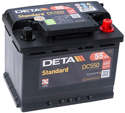 Deta Standard DC550 (55 A/h) 460A R+
