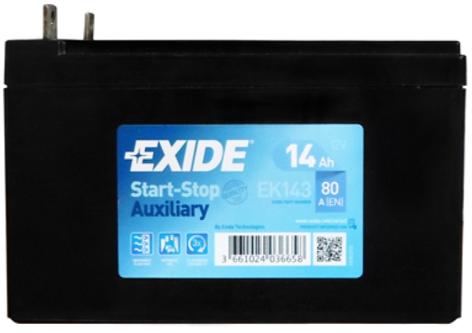 Deta Start-Stop Auxiliary DK143 (14 A/h) 80A L+