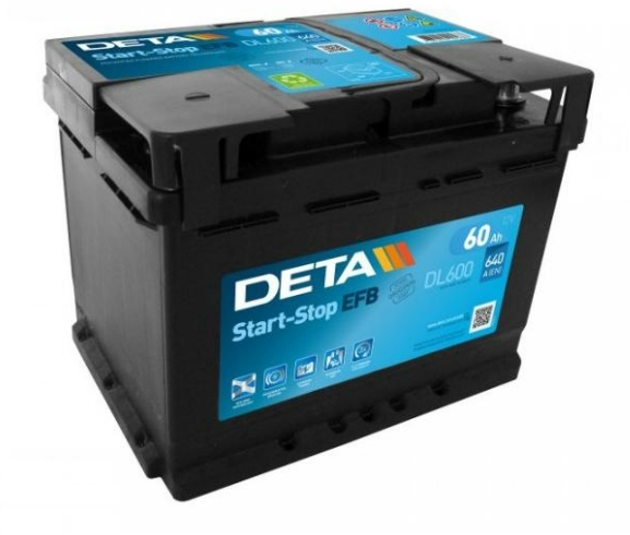 Deta EFB DL600 (60 A/h), 640A R+