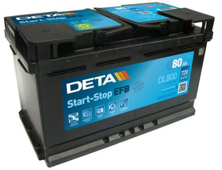 Deta EFB DL800 (80 A/h), 720A R+