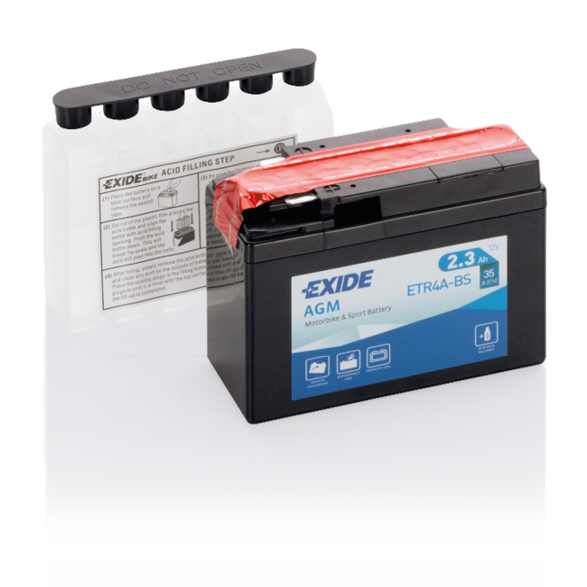 Exide AGM (MC) ETR4A-BS (2,3 A/h), 35A R+