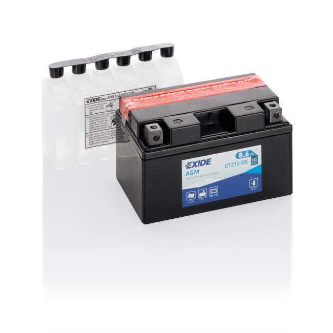 Exide AGM (MC) ETZ10-BS (8,6 A/h), 145A L+