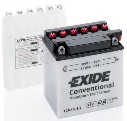 EXIDE CONVENTIONAL 12N10-3B (10 A/h) 110A R+
