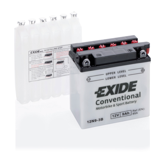 EXIDE CONVENTIONAL 12N9-3B (9 A/h) 85A R+