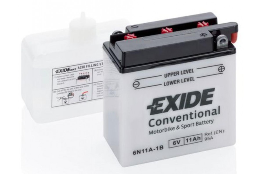 EXIDE CONVENTIONAL 6N11A-1B (11 A/h) 95A R+