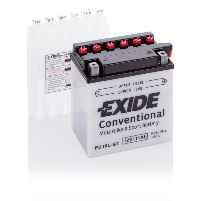 EXIDE CONVENTIONAL EB10L-B2 (11 A/h) 130A R+