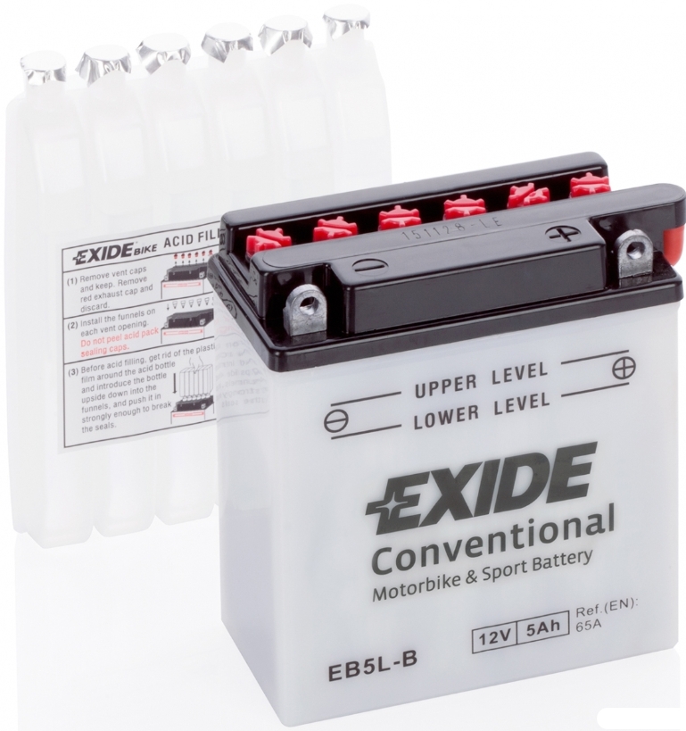 EXIDE CONVENTIONAL EB5L-B (5 A/h) 65A R+