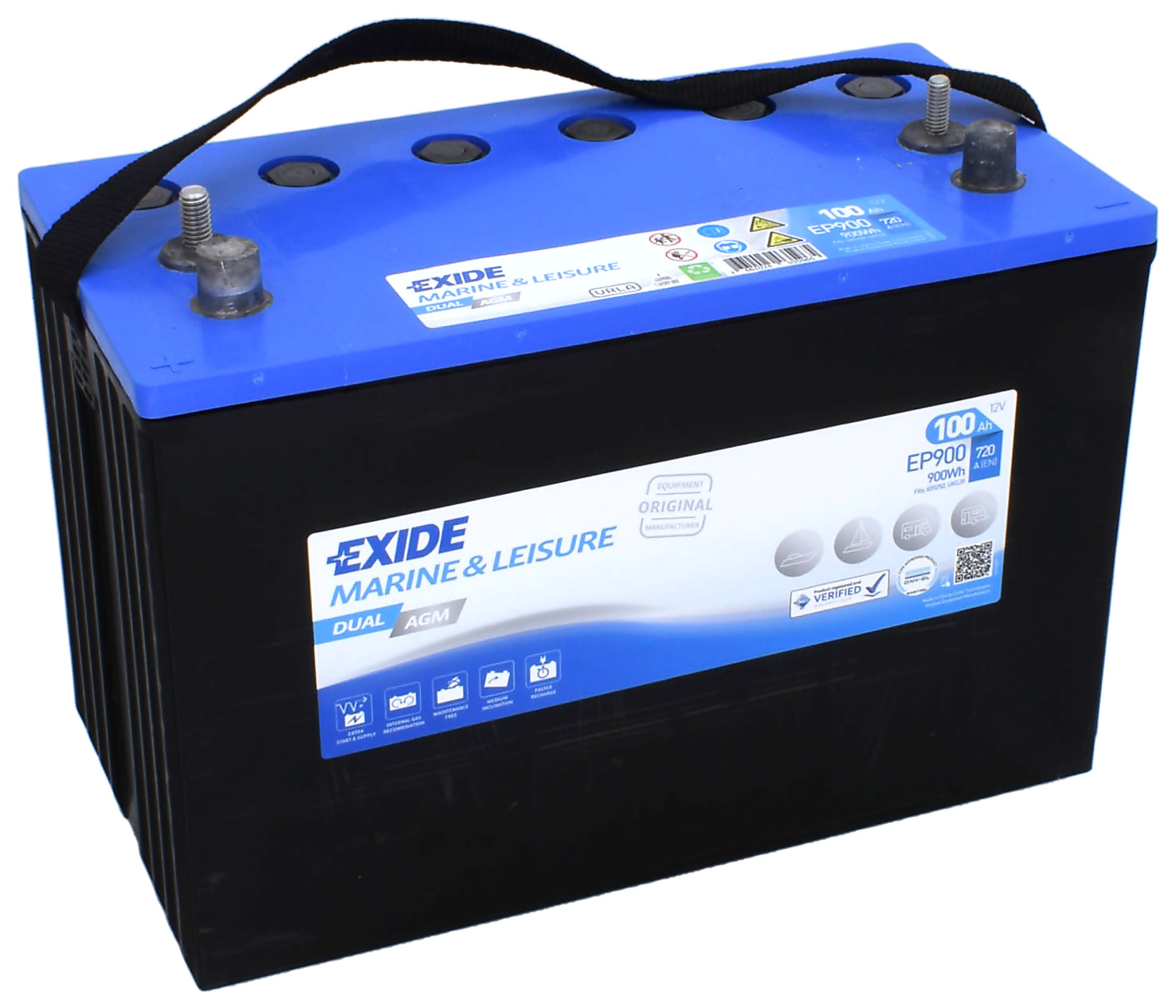 Exide Dual AGM EP900 (100 A/h), 900Wh, 720A