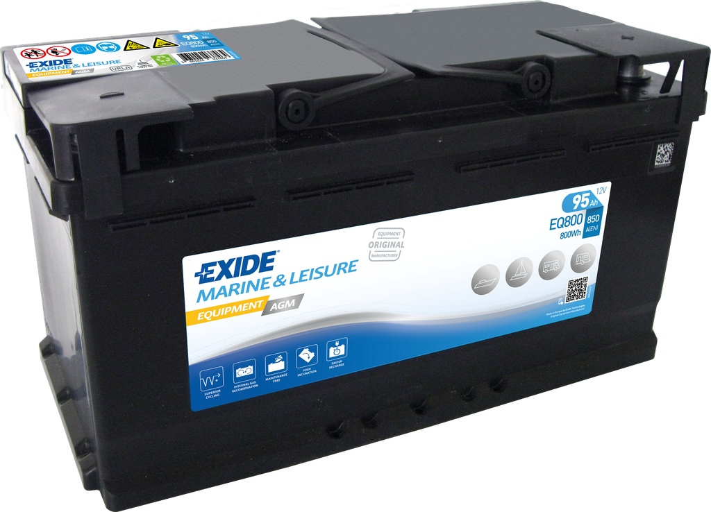 Exide Equipment AGM EQ800 (95 A/h) 800WH R+