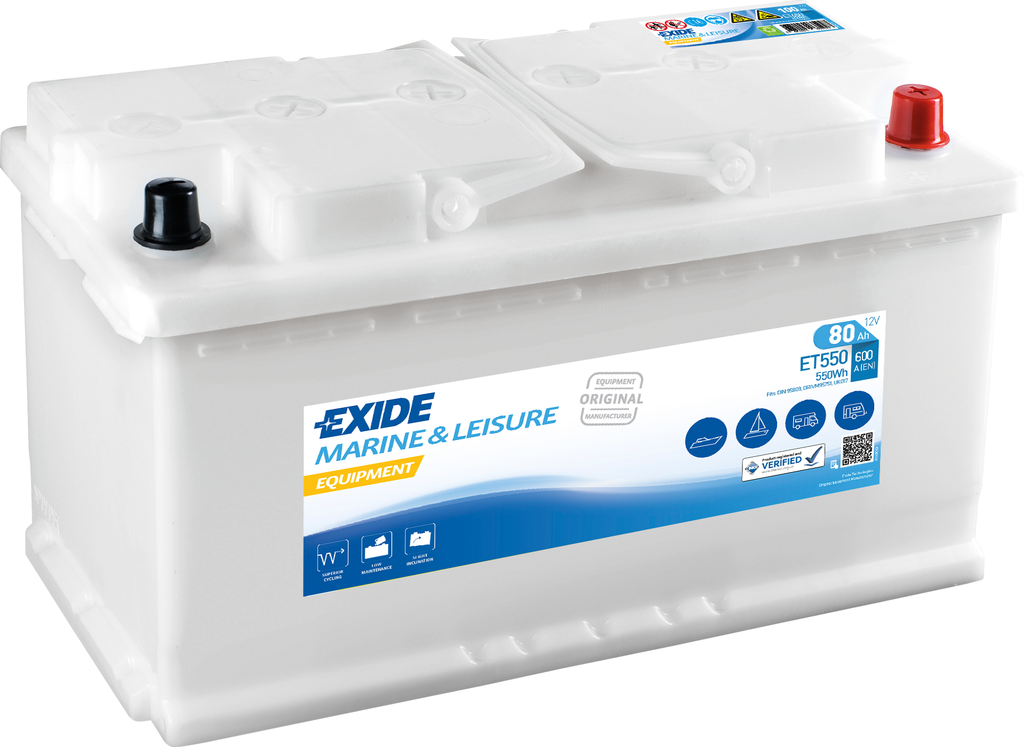 Exide Equipment ET550 (80 A/h) 550WH R+