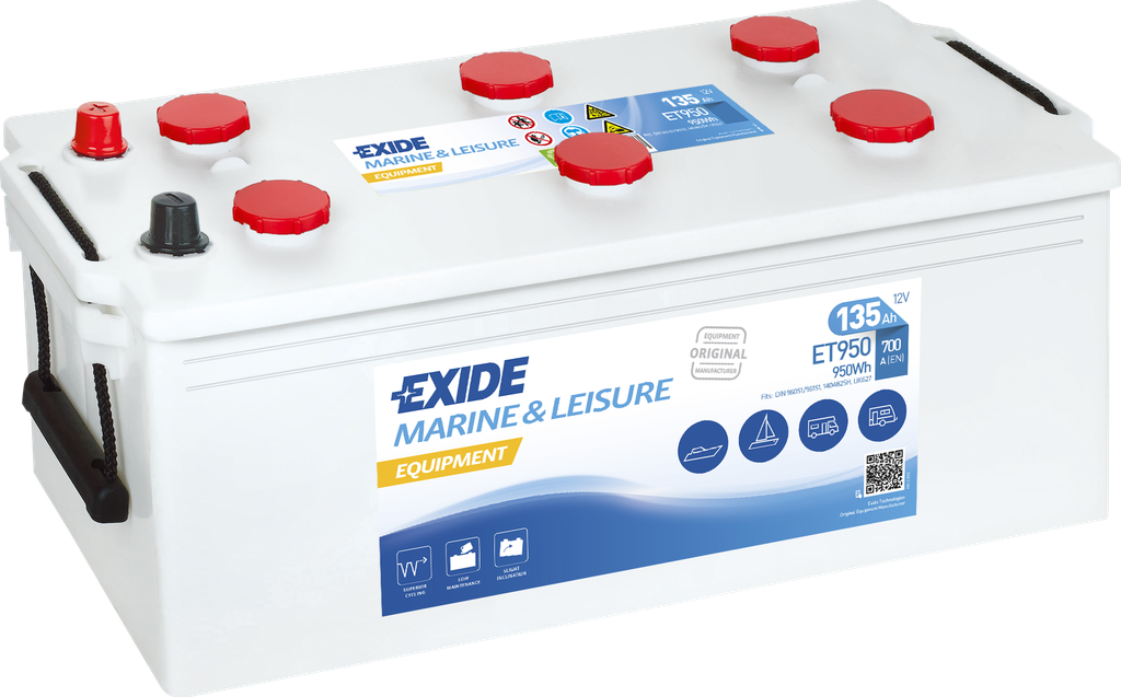 Exide Equipment ET950 (135 A/h) 950 WH L+