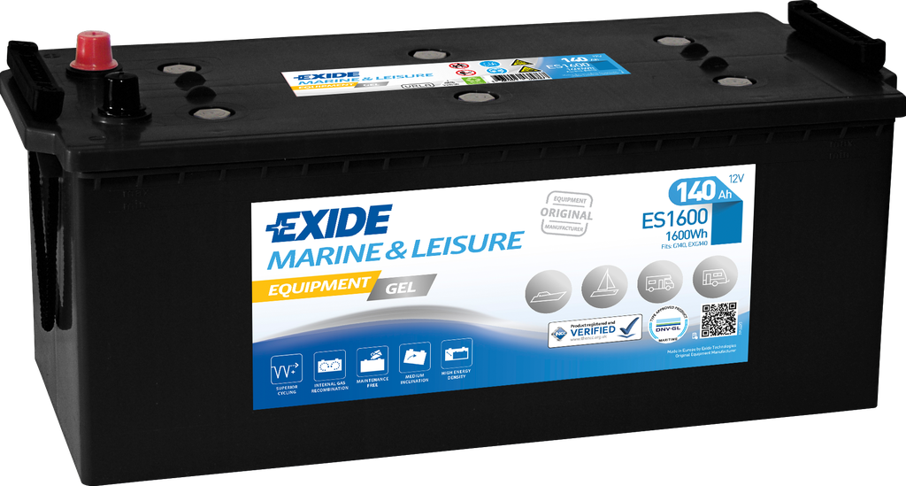 Exide Equipment Gel ES1600 (140 A/h) 1600WH L+