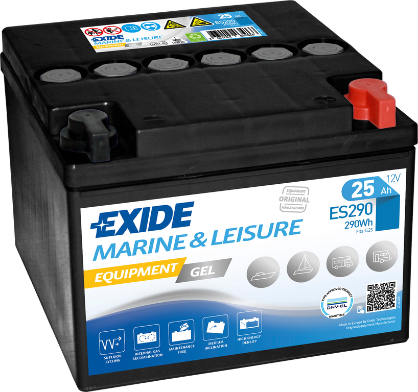 Exide Equipment Gel ES290 (25 A/h) 290WH R+