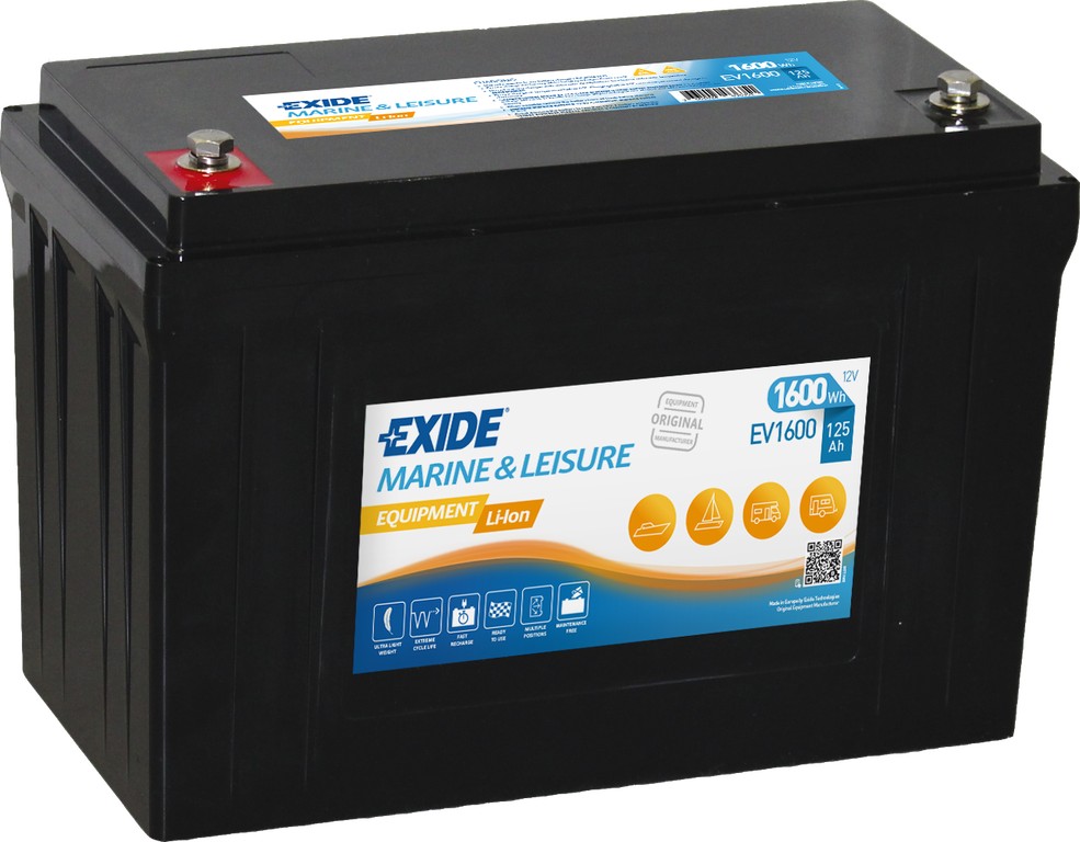 Exide Equipment Li-ion EV1600 (125 A/h), 1600WH R+