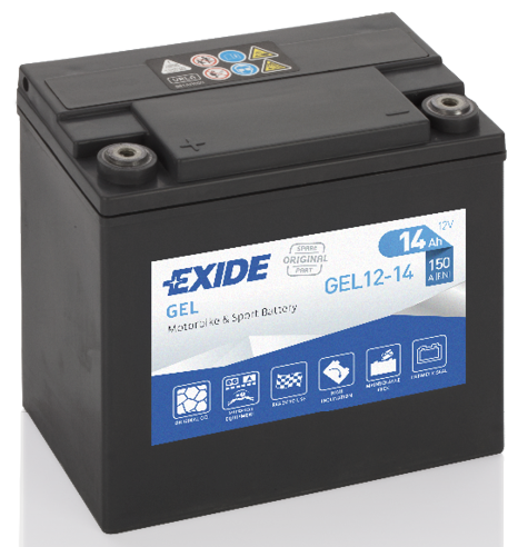 Exide GEL12-14 (12 A/h) 150A L+