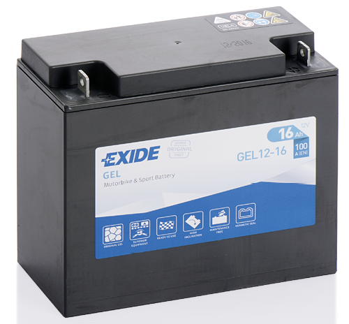 Exide GEL12-16 (16 A/h) 100A R+