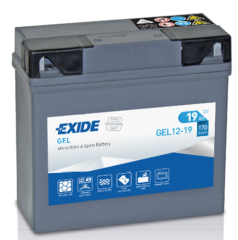 Exide GEL12-19 (19 A/h) 170A R+