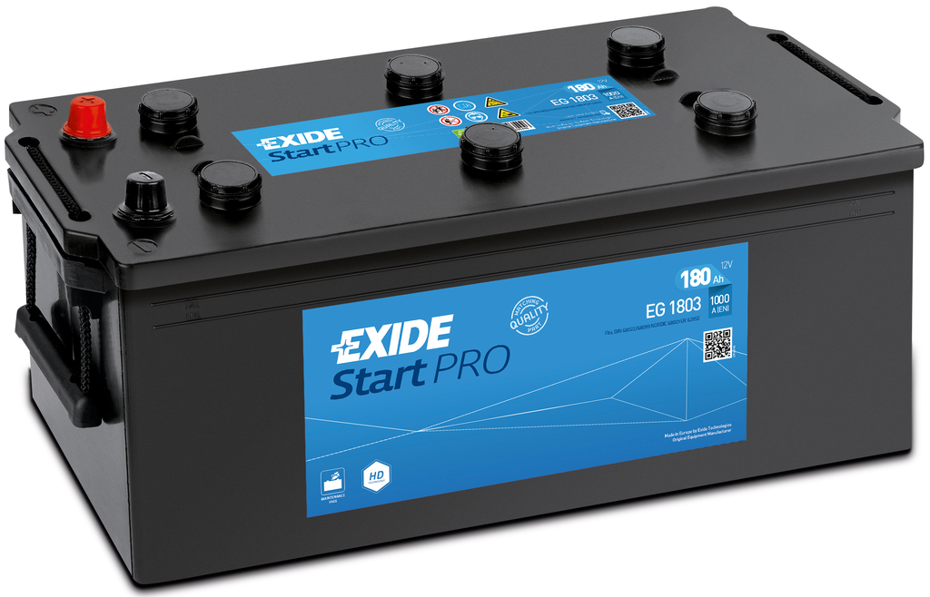 Exide Start Pro EG1803 (180Ah) 1000A R+