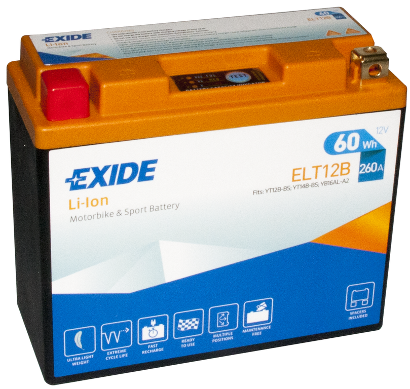Exide Li-ion ELT12B (60 WH) 260A R+