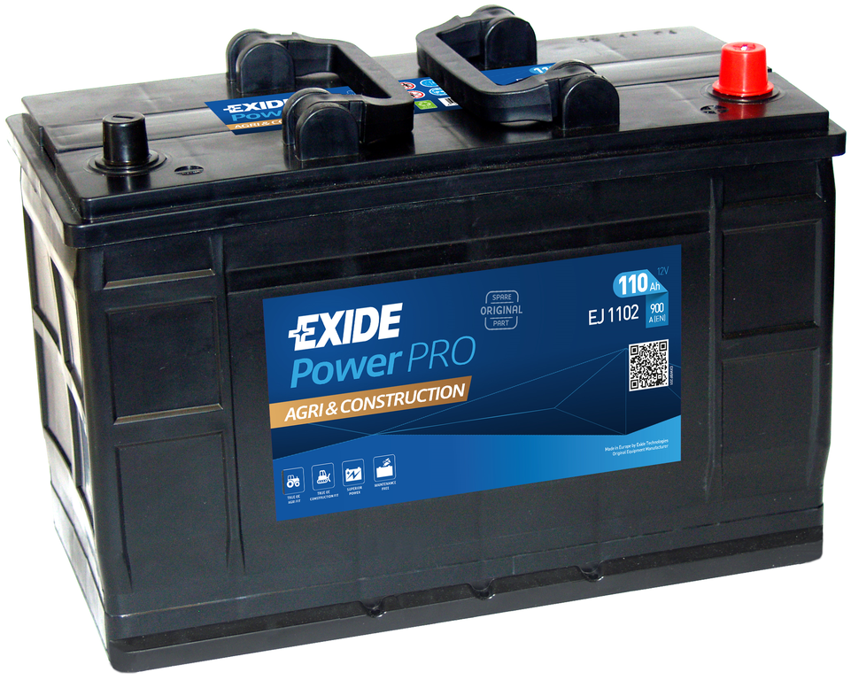 Exide PowerPro Agri & Construction EJ1102 (110 A/h) 900A R+