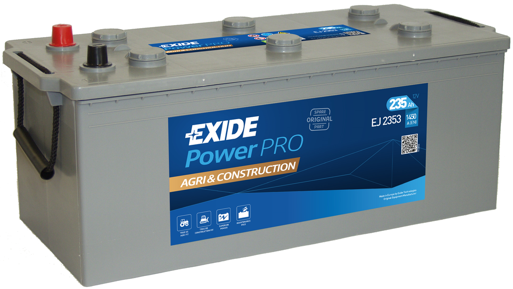 Exide PowerPro Agri & Construction EJ2353 (235 A/h) 1450A R+