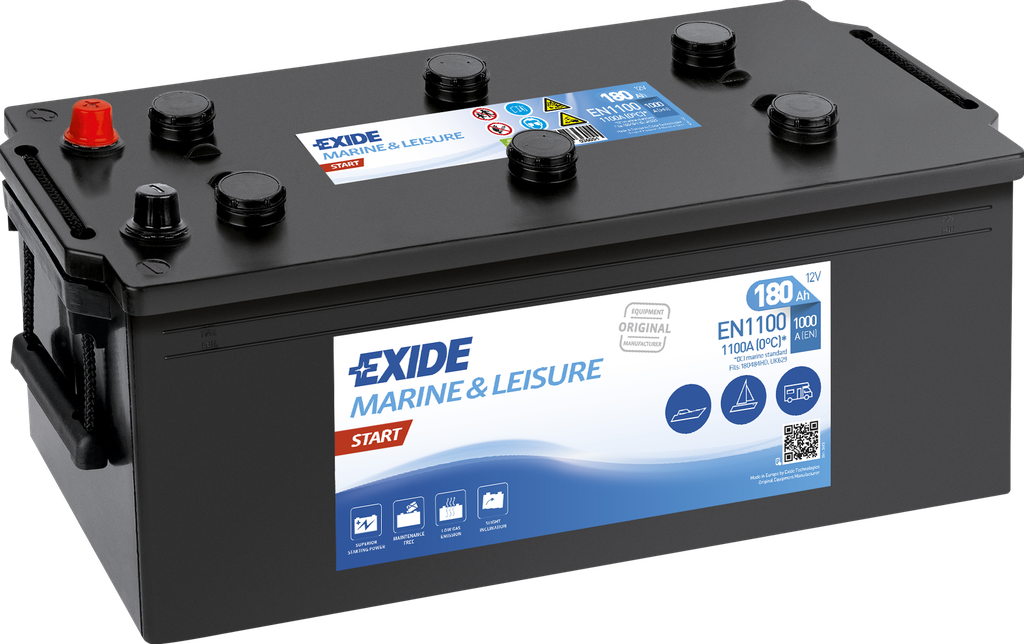 Exide Start EN1100 (180 A/h) 1100WH, 1000A L+