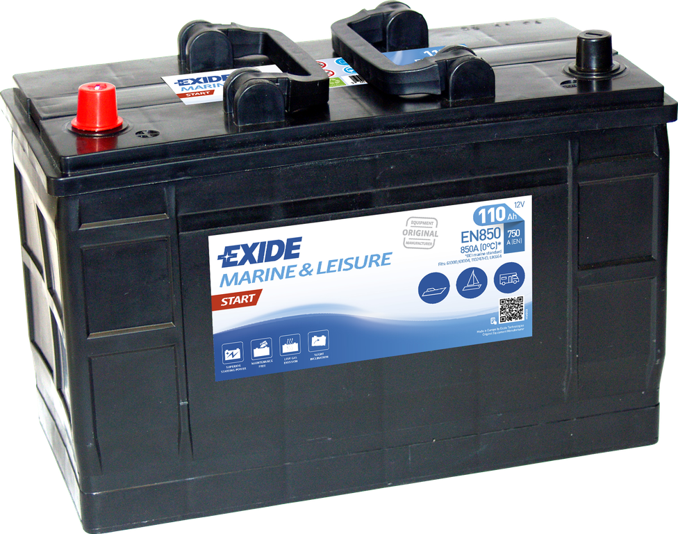 Exide Start EN850 (110 A/h) 750WH, 750A L+