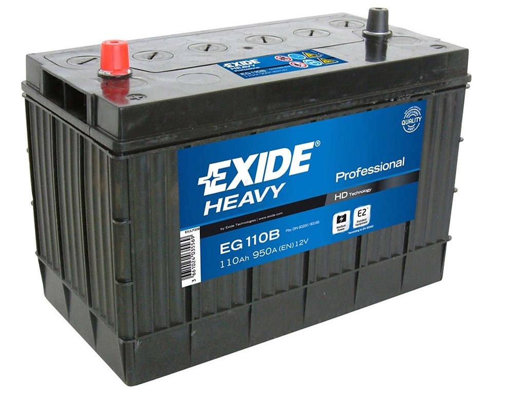 Exide Start Pro EG100B (110 A/h) 1000A L+