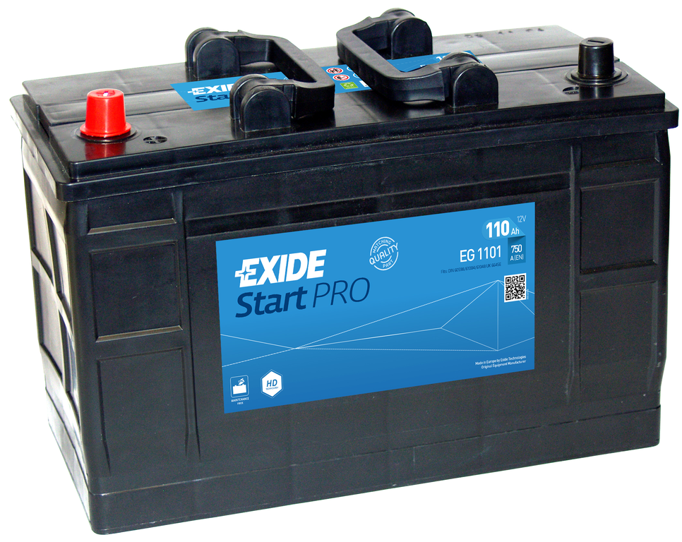 Exide Start Pro EG1101 (110 A/h) 750A R+