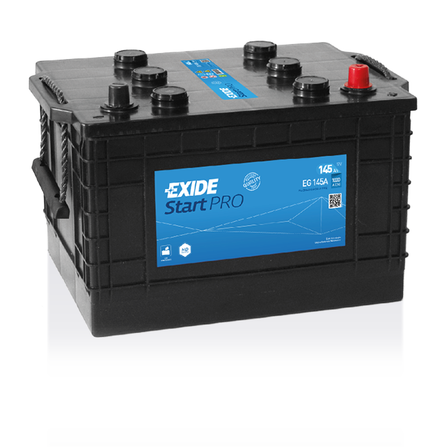 Exide Start Pro EG145A (145 A/h) 1000A  конус без борта