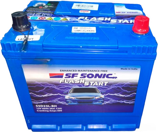 SF SONIC ASIA (Exide), (60 A/h) 600A R+