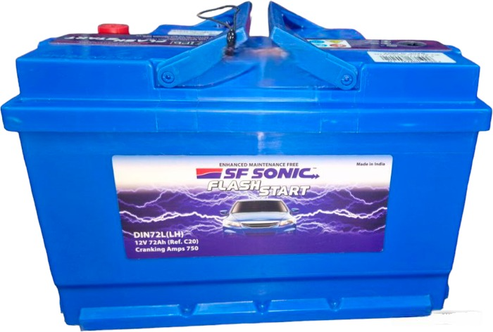 SF SONIC (Exide), (72 A/h) 750A R+ низ.