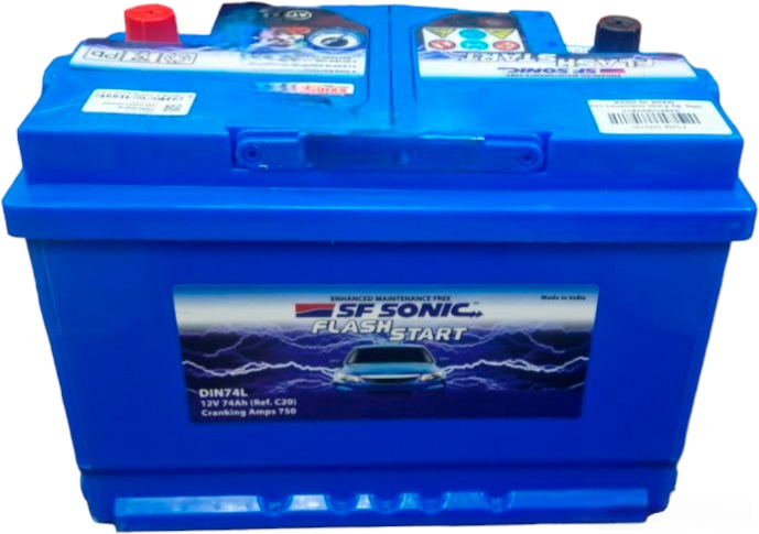 SF SONIC (Exide), (74 A/h) 750A R+