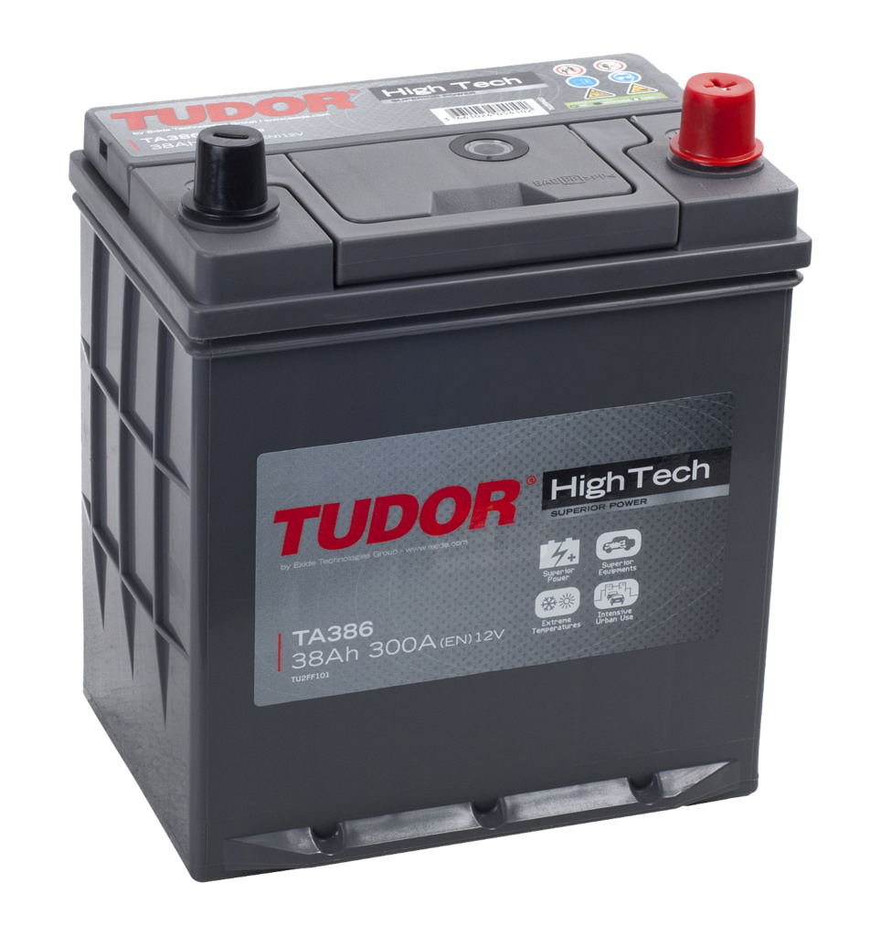 Tudor High Tech Japan TA386 (38 А/ч), 300A R+
