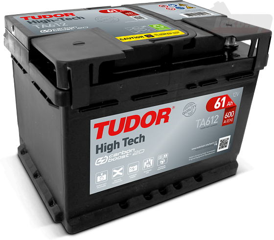 Tudor High Tech TA612 (61 A/h), 600A R+