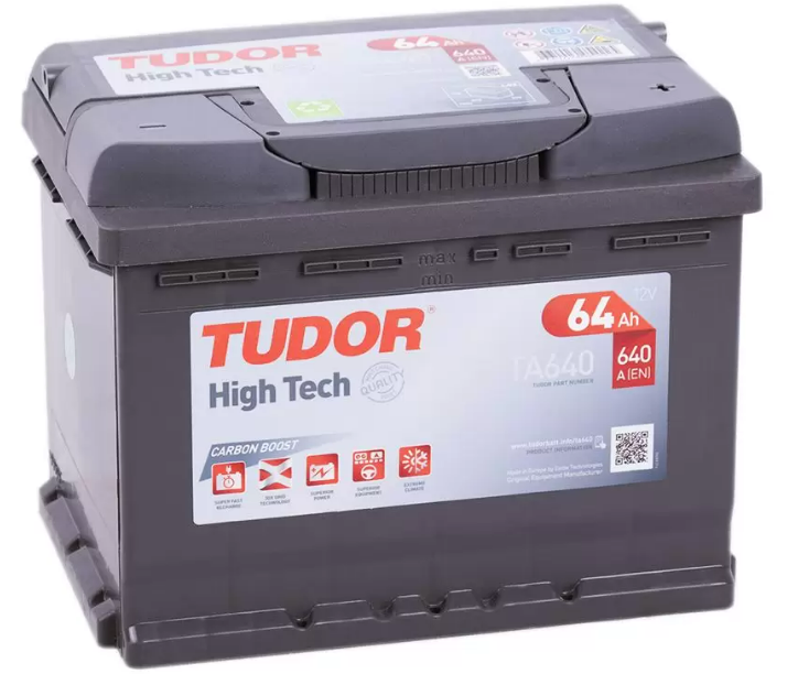 Tudor High Tech TA640 (64 A/h), 640A R+